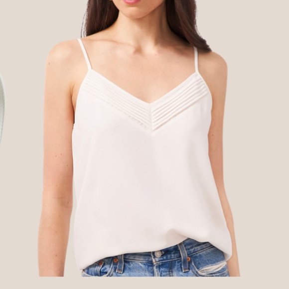 1. State Women's Pintuck V-Neck Camisole - NWOT - Picture 1 of 8